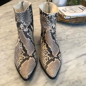 Snake Skin Booties